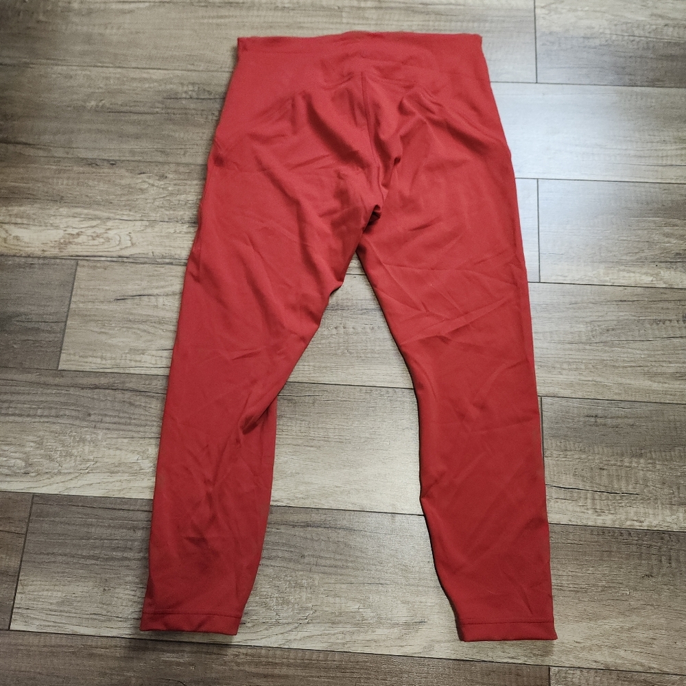 Lululemon W5DWPS Women's Instill HR Tight 25" Ankle Crop Dark Red 12 - Picture 9 of 15
